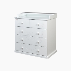 Comoda Cristal alba
